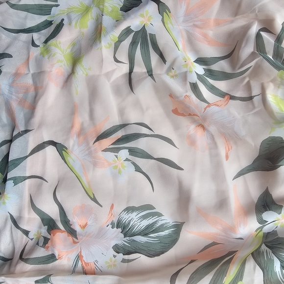 H&M Divided Floral Midi Skirt – Tropical Print, Size Large - Picture 5 of 11